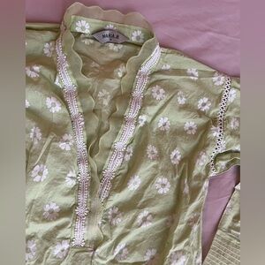 Maria B green floral kurti and dupatta!!